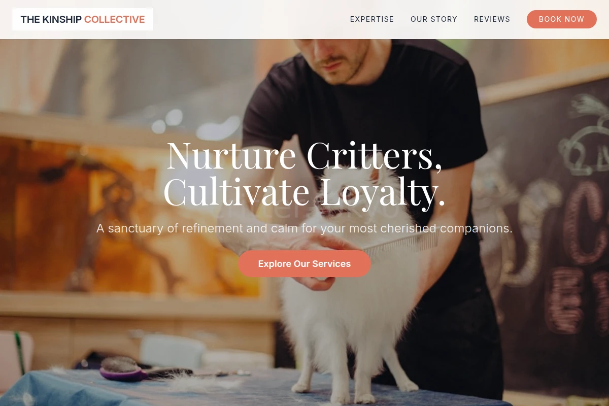 Premium Animal Care Website Design